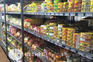 Korean Grocery Shop Shelving Outrigger Rack 2