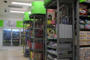 FoodWorks Supermarket Outrigger Shelving Fixtures 2