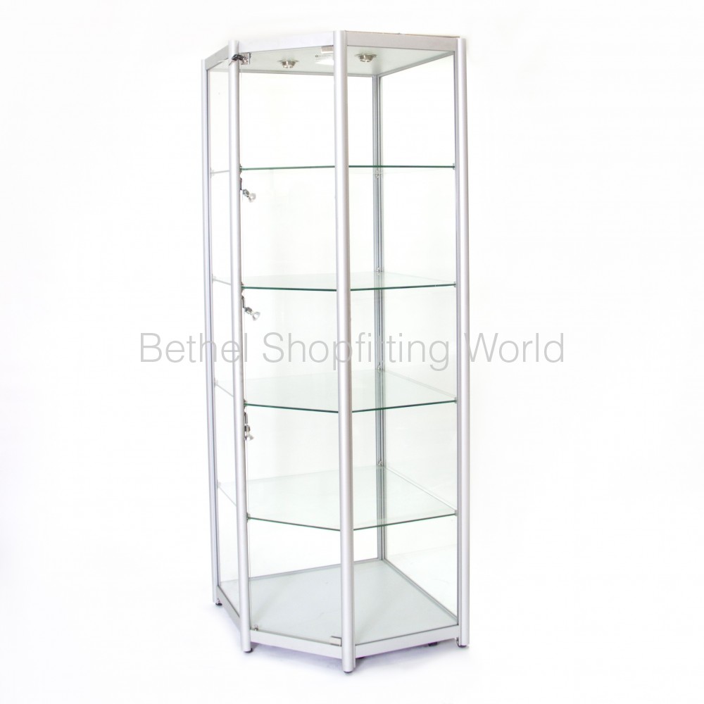 Led Corner Glass Display Showcases Cabinet Bethel Shopfitting World