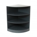 Retail Store Display Corner Counter Charcoal Grey (SW724G)