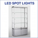 LED Glass Display Showcases Cabinet with Storage 900MM