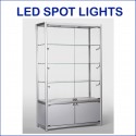 LED Glass Display Showcases Cabinet with Storage 1200MM