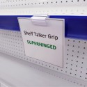Shelf Talker Grip Clear Superhinged (pack of 100)