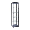 LED Tower Glass Showcases Cabinet 500MM (Black)
