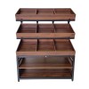 3 Tier Produce Display with Wooden Crates  (sw509)