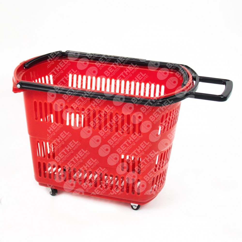 Shopping Basket on Wheels with Handle
