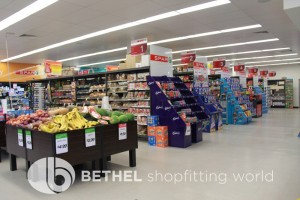 Spar Supermarket Outrigger Shelving Shopfitting 01