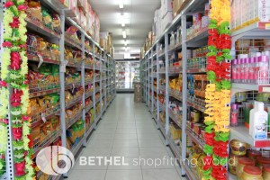 Indian Grocery Supermarket Shopfitting Shelving 02