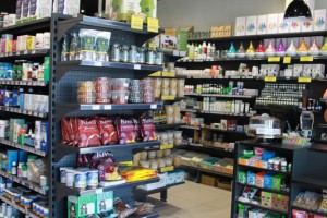 Health Organic Vitamin Shop Shelving Grey c