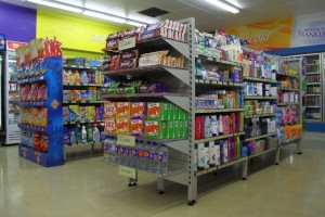 Bethel Shopfitting World have been supplying to many Service stations, including Metro, BP, Fast & Ezy and independent service stations. It is very similar to Convenience Store set up, however many Service Stations would choose our SYS-A Heavy Duty Pegboard Shelving.